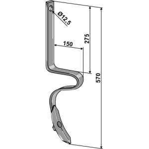 Следорыхлительный зуб с лапой