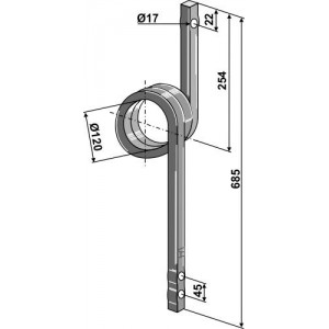 Следорыхлительный зуб, правый