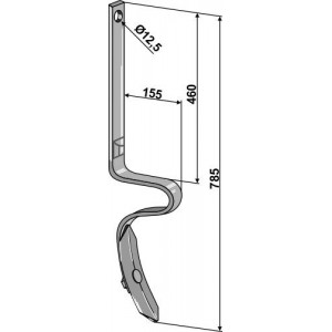 Следорыхлительный зуб с лапой