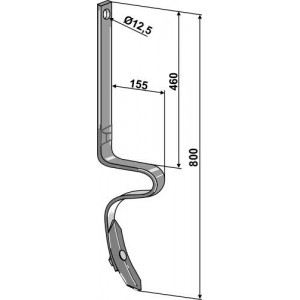 Следорыхлительный зуб с лапой