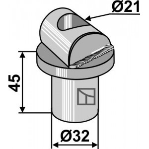 Пружинная направляющая передняя