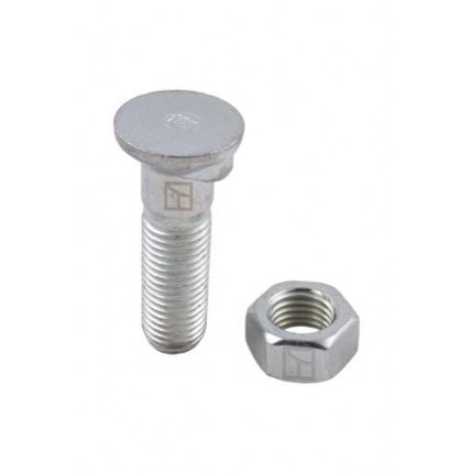 Болт для плуга М20х2,5х75 с шестигранной гайкой