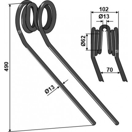 Загортачи, правый