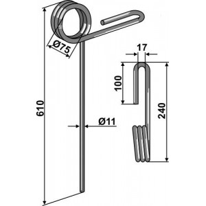 Зуб сетчатой бороны
