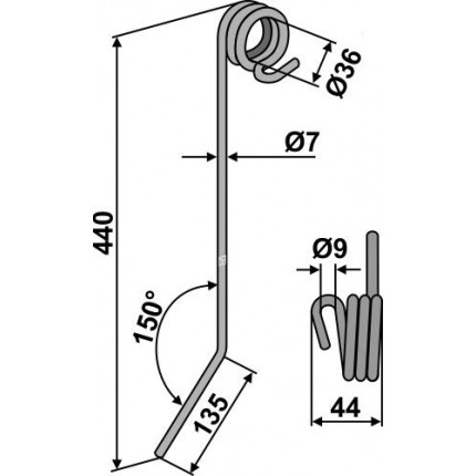 Зубы сетчатой бороны
