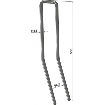 Зуб сетчатой бороны