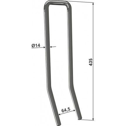Зуб сетчатой бороны