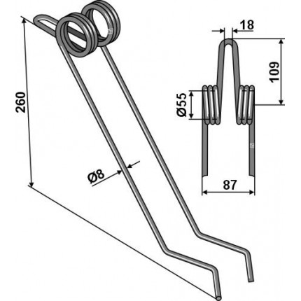 Зуб сетчатой бороны