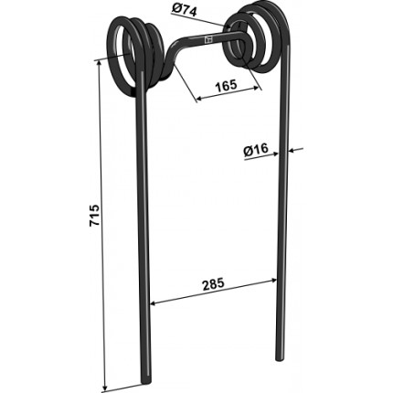 Зуб сетчатой бороны