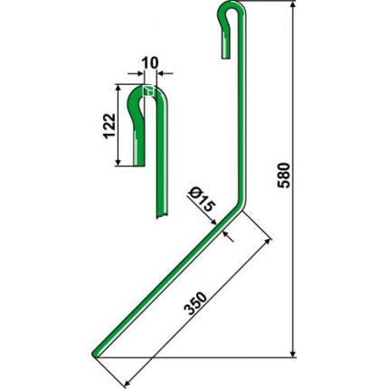 Зуб сетчатой бороны