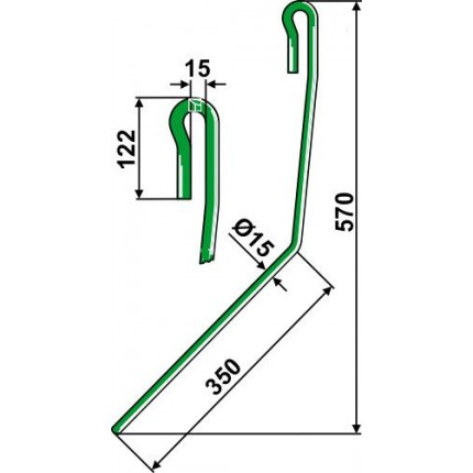 Зуб сетчатой бороны