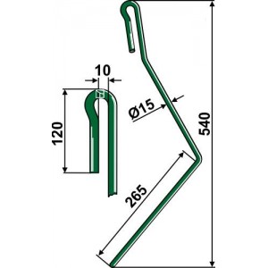 Загортач правый