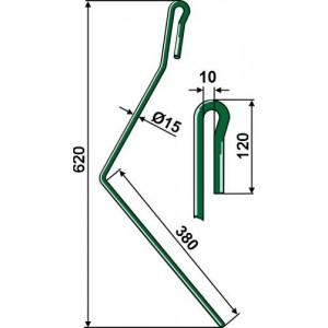 Загортач, левый