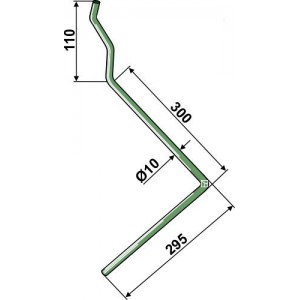Зуб сетчатой бороны правый