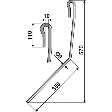 Зуб сетчатой бороны