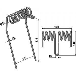 Зуб сетчатой бороны
