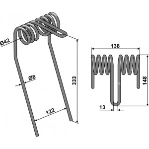 Зуб сетчатой бороны