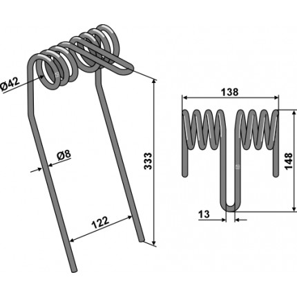 Зуб сетчатой бороны