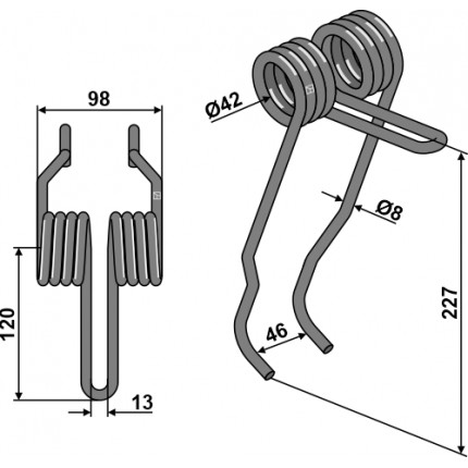 Зуб сетчатой бороны