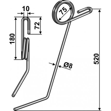 Загортачи, левый