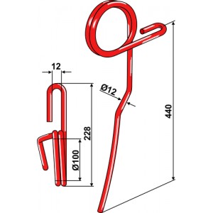 Загортач левый