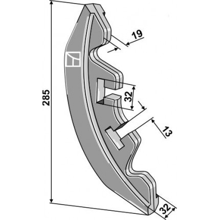 Металлический сошник