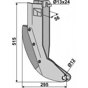 Металлический сошник