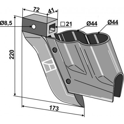 Сошник для удобрения