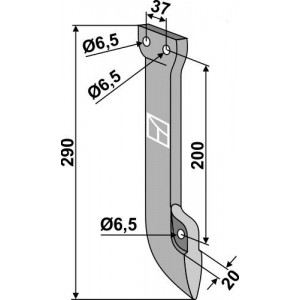 Металлический сошник