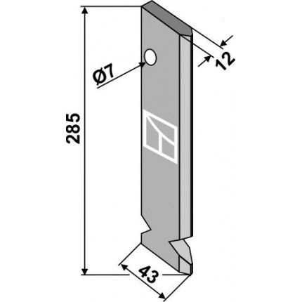 Металлический сошник