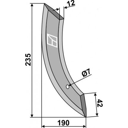Металлический сошник