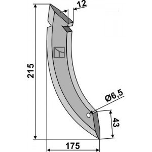 Металлический сошник