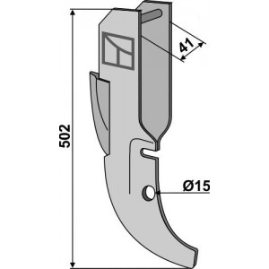 Металлический сошник