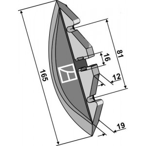 Металлический сошник