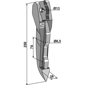 Наконечник сошника