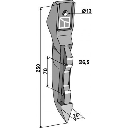 Наконечник сошника