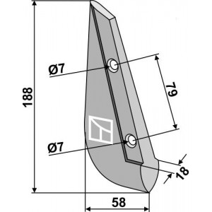 Металлический сошник