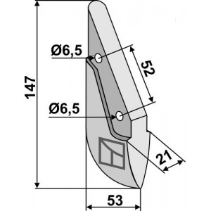 Металлический сошник