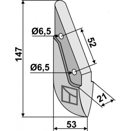 Металлический сошник