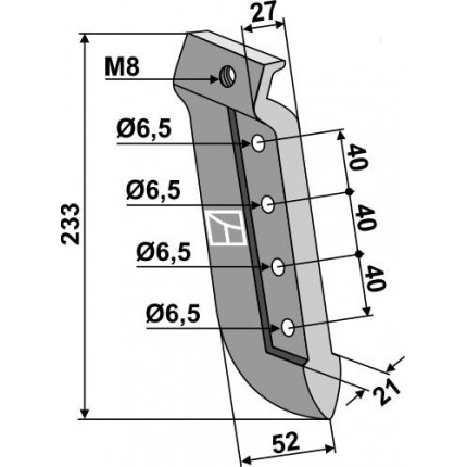 Металлический сошник