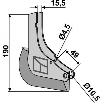 Металлический сошник