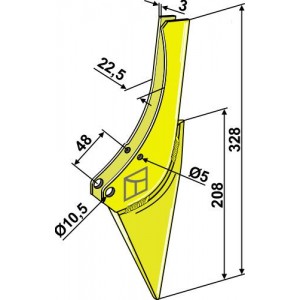 Металлический сошник