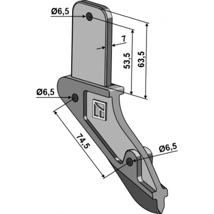 Металлический сошник