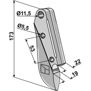 Металлический сошник