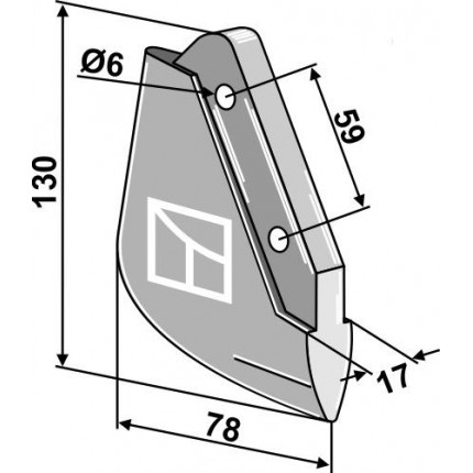 Металлический сошник