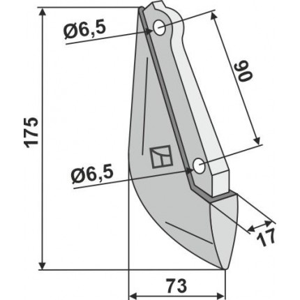 Металлический сошник