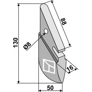 Металлический сошник