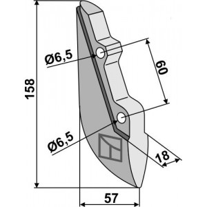 Металлический сошник