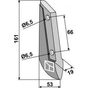 Металлический сошник