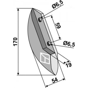 Металлический сошник